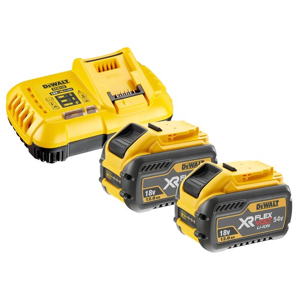 DeWalt Accessories DCB118Y2-QW FlexVolt Starter Kit - 2 x FlexVolt Battery 54V 12.0Ah Li-Ion + DCB118 Quick Charger