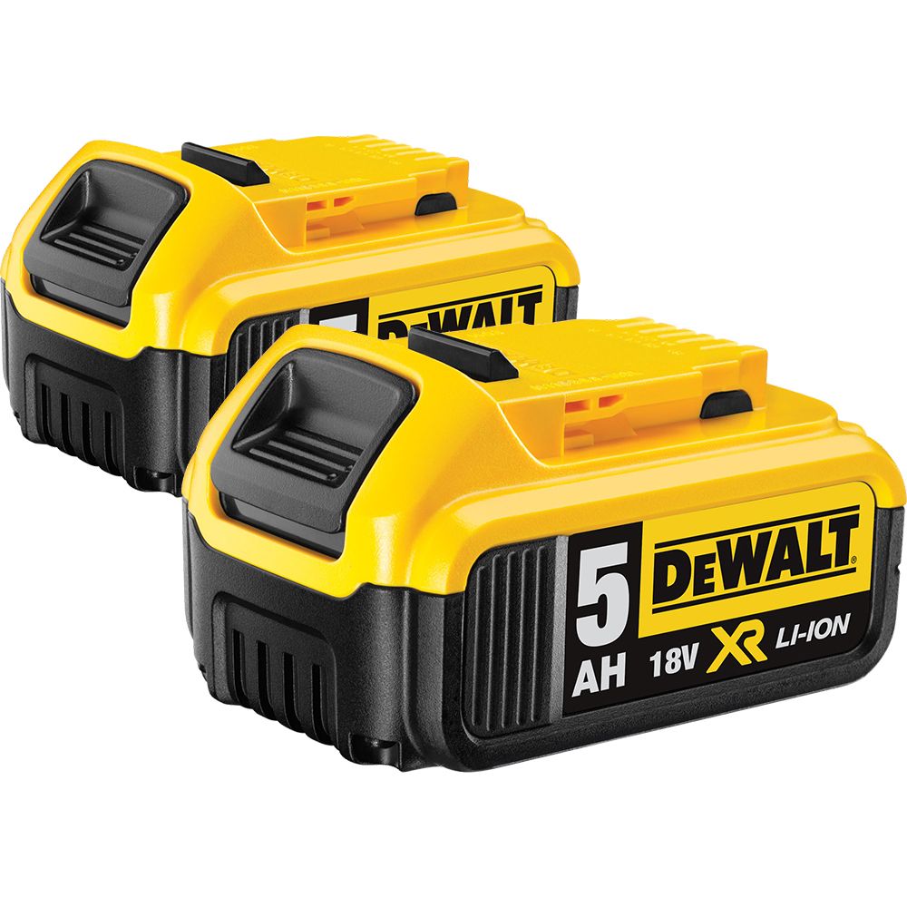 DeWalt Accessories DCB184DUO DCB184 Duopack - 2 x battery 18 Volt 5.0Ah Li-Ion