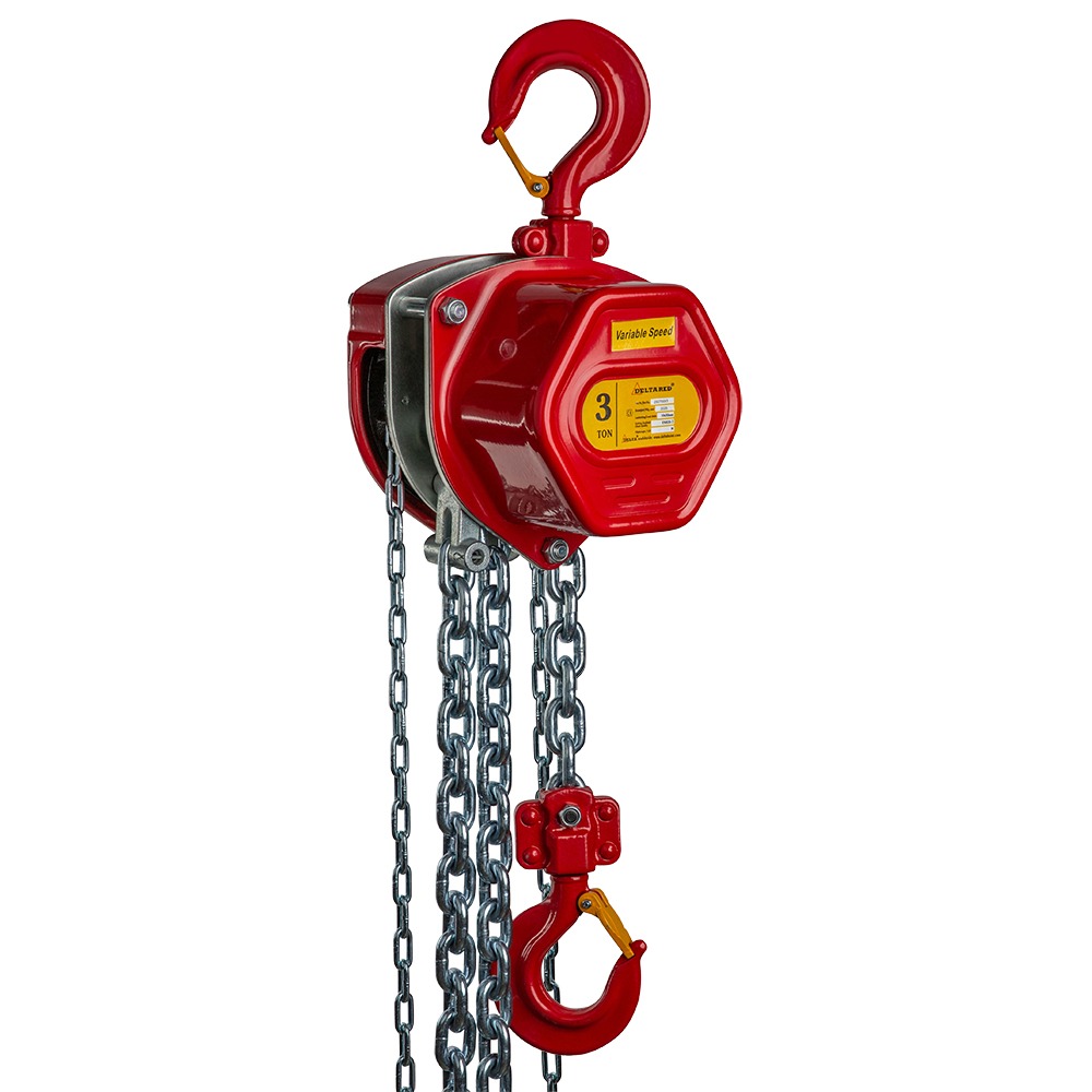 DELTA RED VS.0.04103000 High-Speed Premium manual chain hoist 3 tons 1 part excl. chain