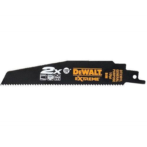 DeWalt Accessories DT2301L-QZ Reciprocating saw blade 152mm x 2.5mm (5 pieces)