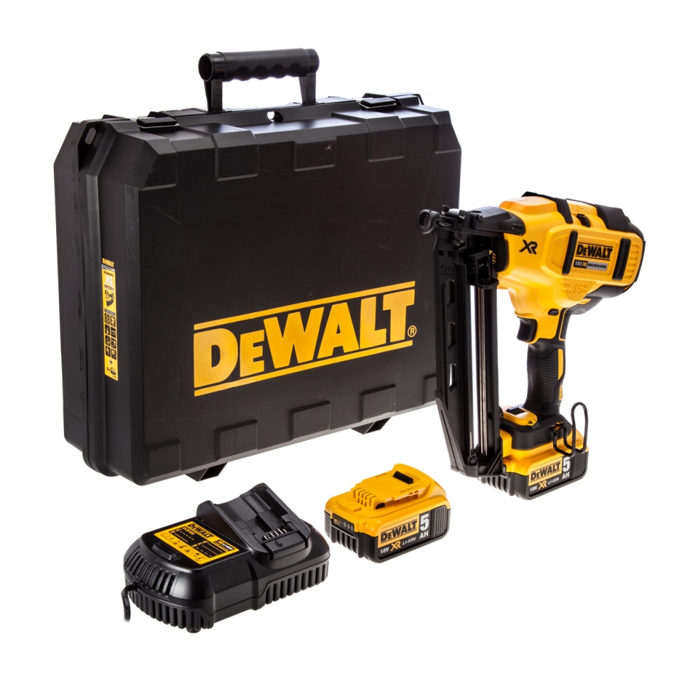 DeWALT DCN660P2-QW DCN660P2 Finishing Stacker 16GA 18V 5.0Ah LI-Ion Battery