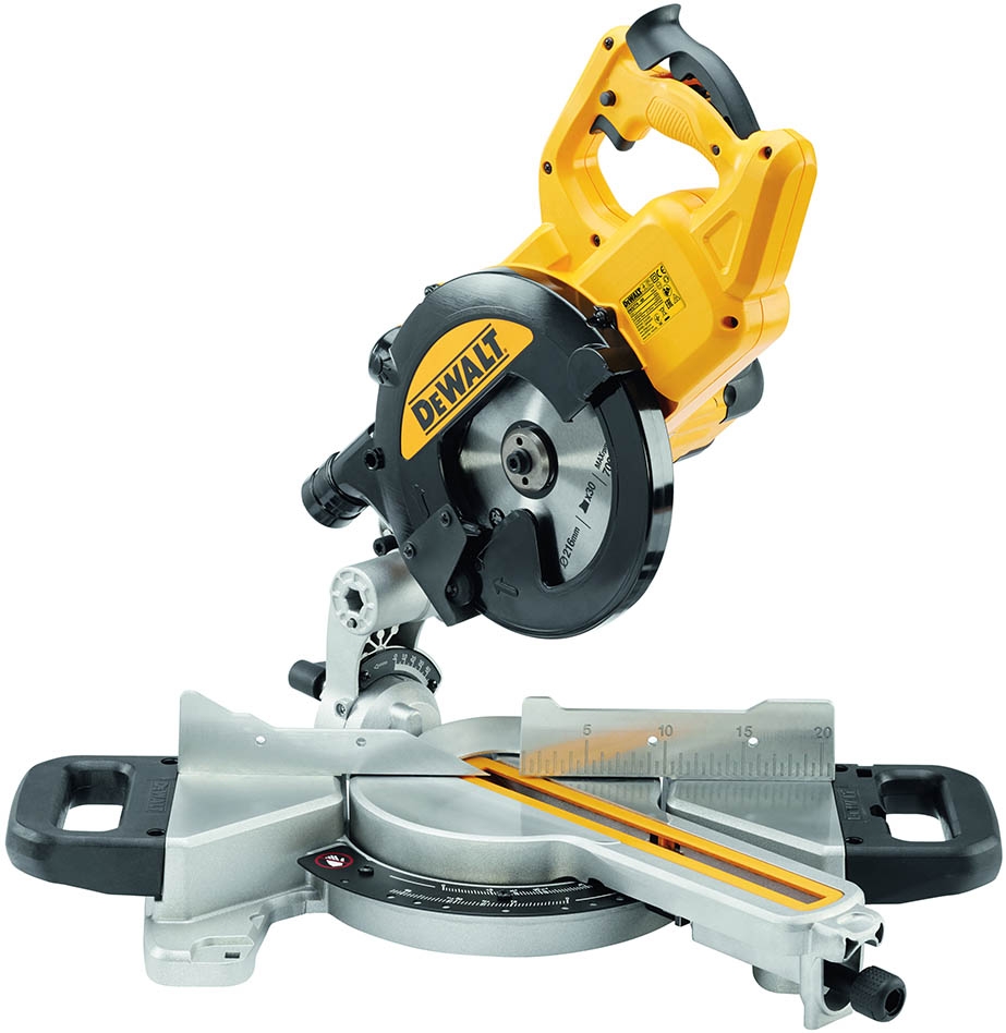 DeWalt DWS774-QS XPS Telescopic crosscut and mitre saw 1400 Watt 216 mm
