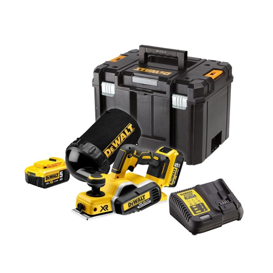 DeWALT DCP580P2-QW DCP580P2 Cordless planer 18 Volt 5.0Ah Li-Ion in TSTAK case