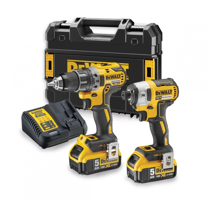 DeWALT DCK268P2T-QW DCK268P2T Combo set 18V 5.0AH Li-ion - DCD791 screwdriver + DCF887 impact driver