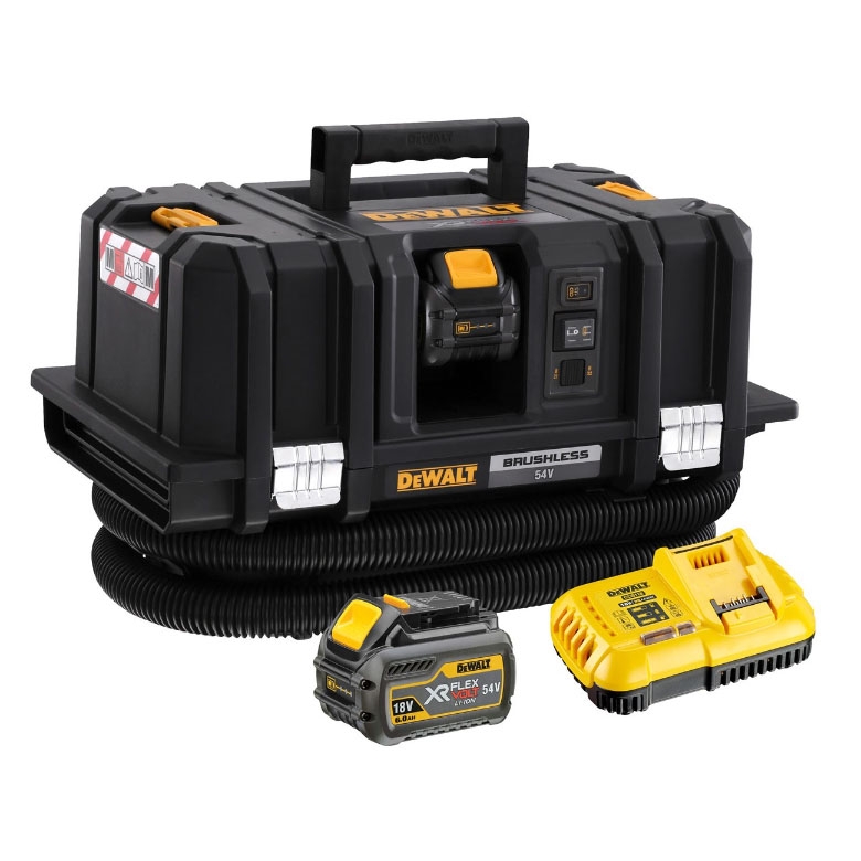 DeWalt DCV586MT2-QW FlexVolt Battery Wet and Dry Vacuum M-Class 54V 6Ah Li-Ion