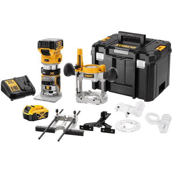 DeWALT DCW604P2-QW DCW604P2 cordless router/edge router 18V 5.0Ah Li-Ion