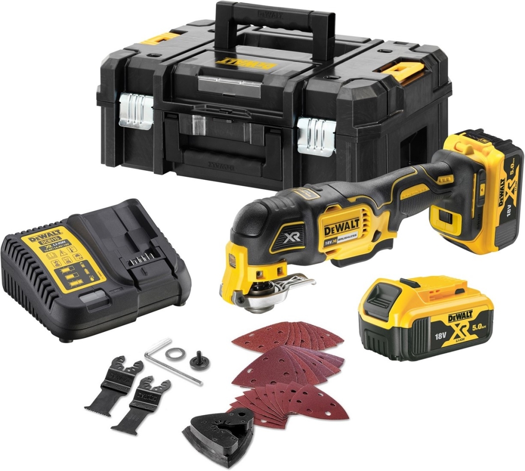 DeWALT DCS356P2-QW Oscillating multitool 18V 5.0Ah Li-Ion in TSTAK