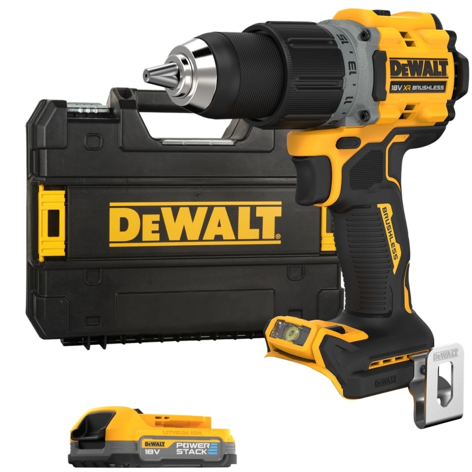 DeWALT DCD800E1T-QW Cordless Impact Drill XR 18V PowerStack Li-Ion