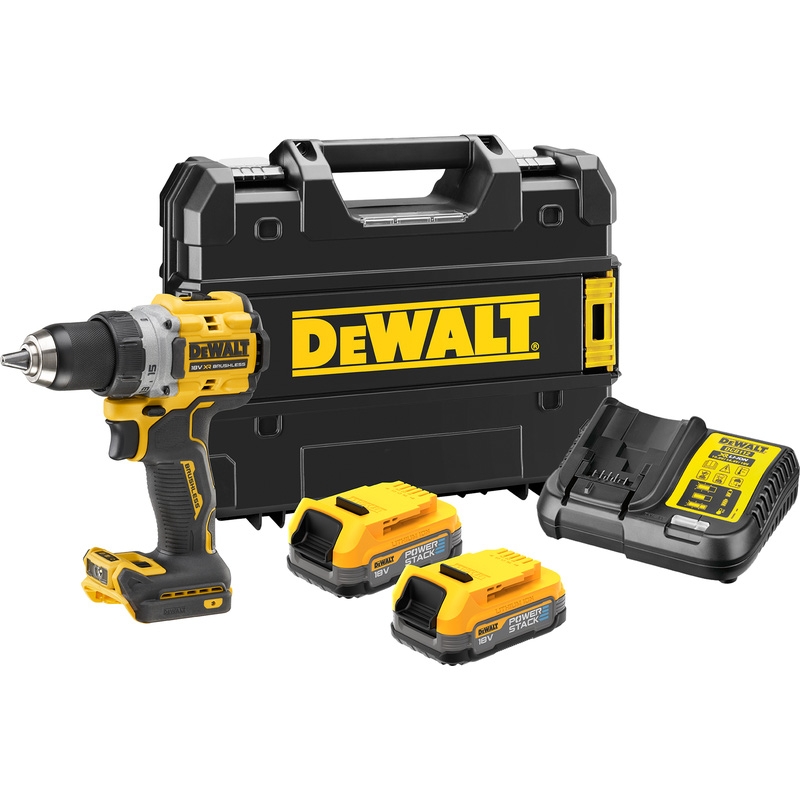 DeWALT DCD800E2T-QW Cordless Drill XR 18V PowerStack Li-Ion