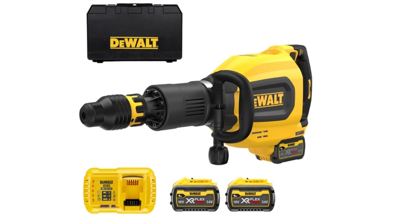 DeWALT DCH911X3-QW Cordless breaker SDS-Max FlexVolt 54V 3 x 9.0Ah Li-Ion