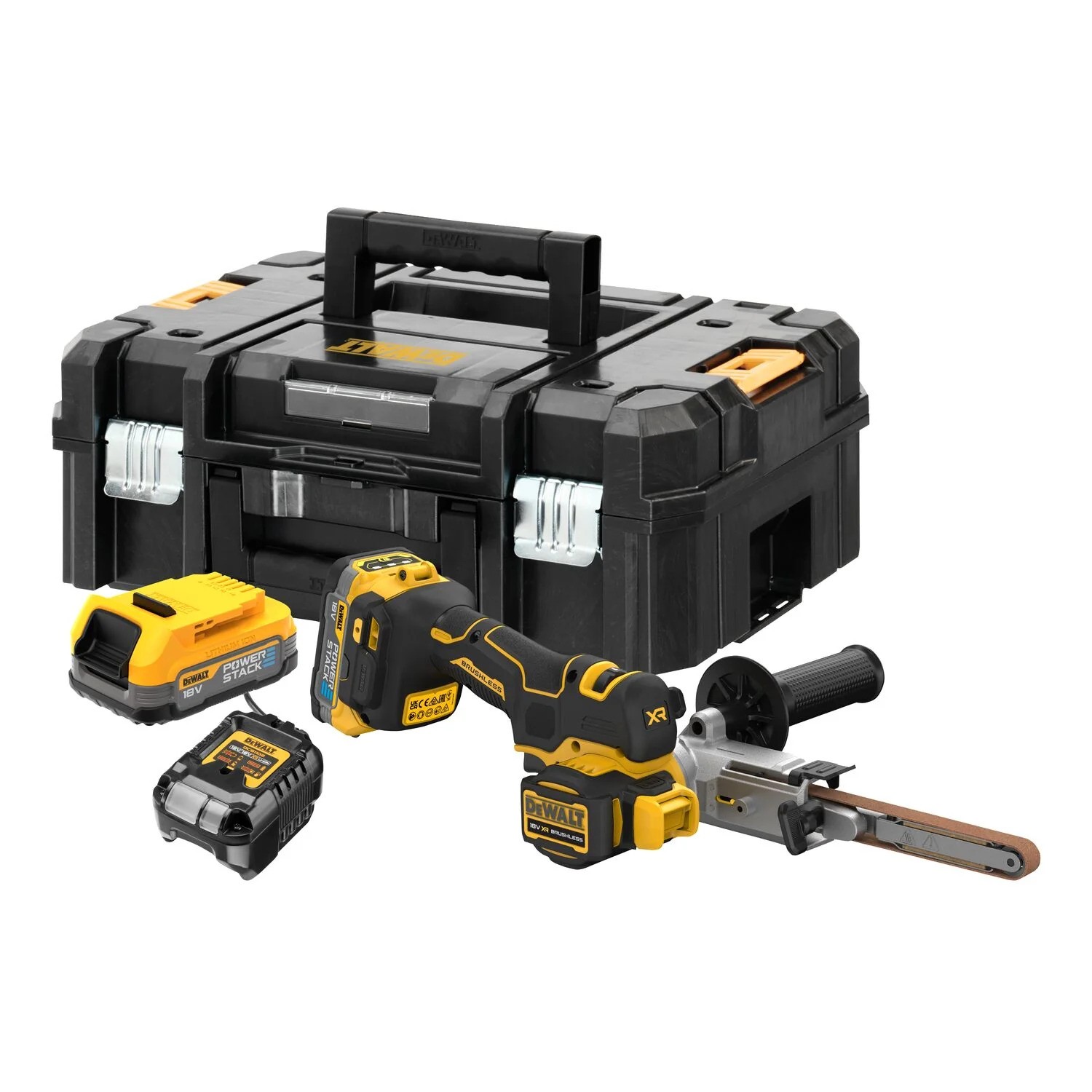 DeWalt DCM200E2T-QW 18v XR Brushless Band File - 2 x Compact Powerstack
