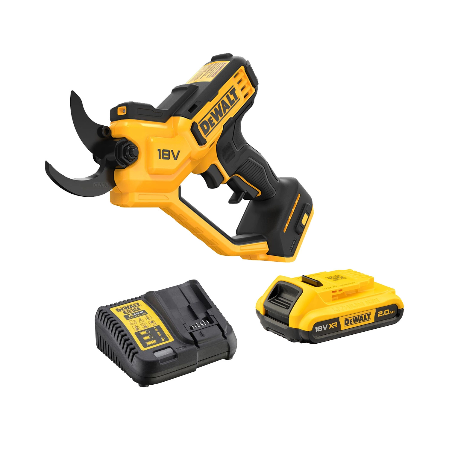 DeWALT DCMPP568D1-QW XR Accu pruning shears 1x 18V 2.0Ah battery and charger