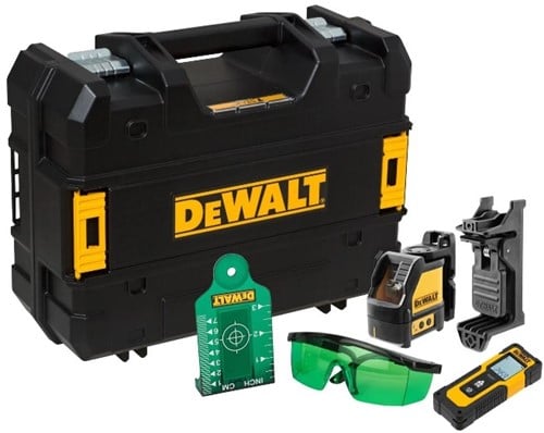 DeWalt DW0887100-1 Cross Line Laser Green with Distance Meter 30 m