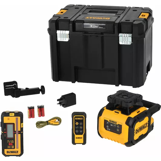 DeWALT DCLE15211R-QW​ Rotation laser Red Li-ion battery and USB-C charging cable
