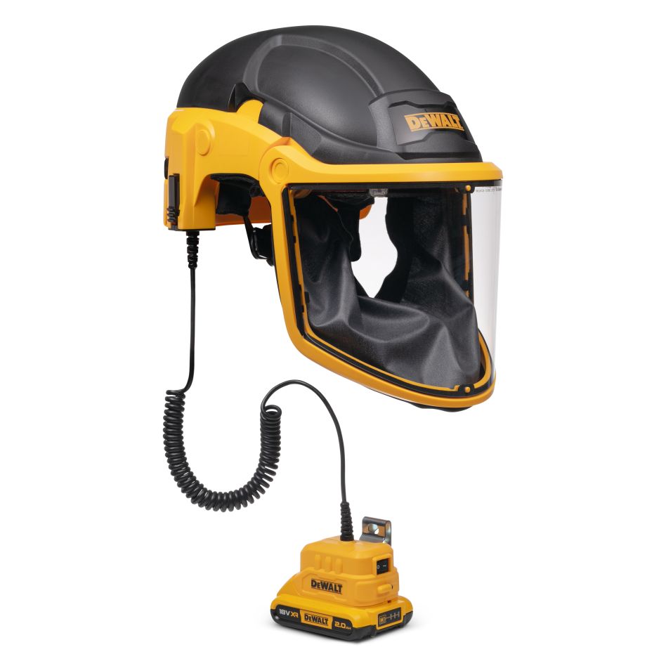 DeWALT DXPGH2SB21 Air-purifying respirator with visor P3 18 V 2.0 Ah