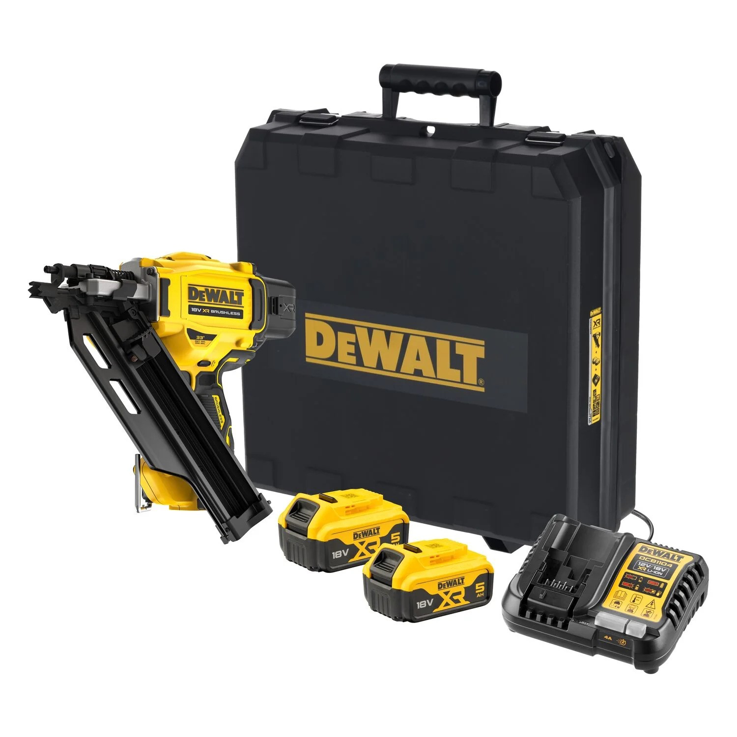 DeWALT DCN930P2-QW Strip nailer 50-90 mm 2-Speed 18V 5.0Ah in TSTAK
