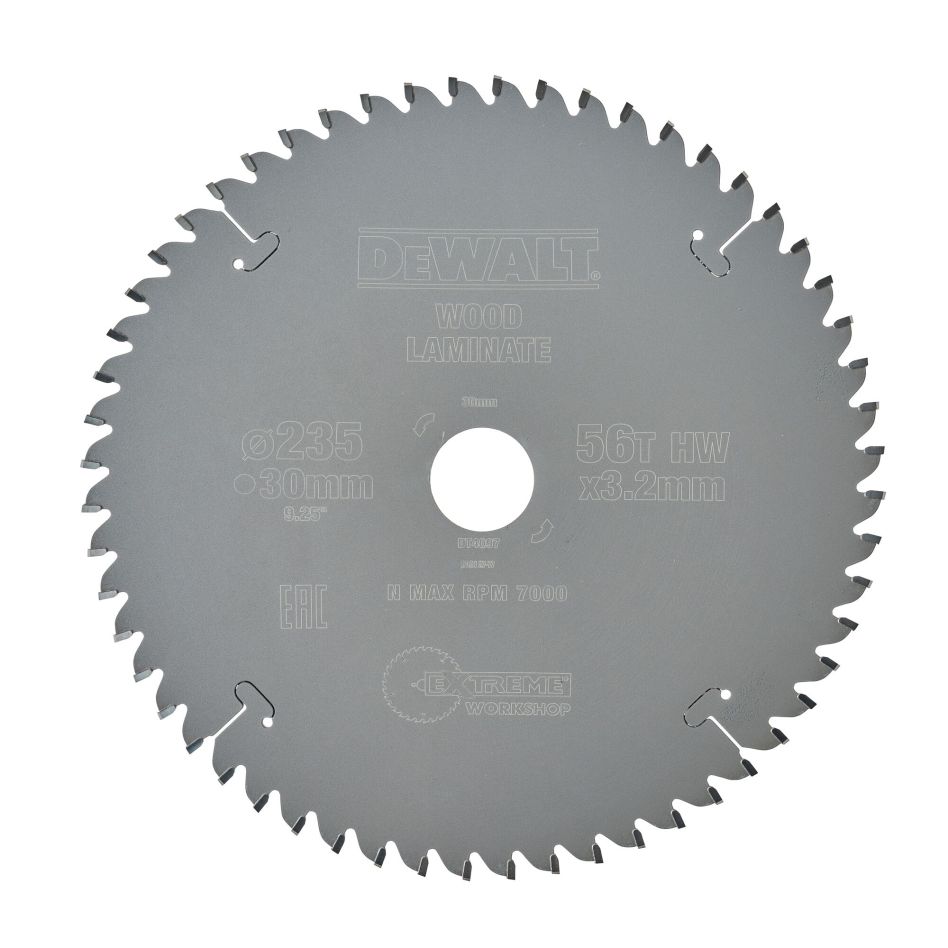 DeWalt Accessories DT4097-QZ Circular saw blade 235 x 30 mm 56T TCG -5°
