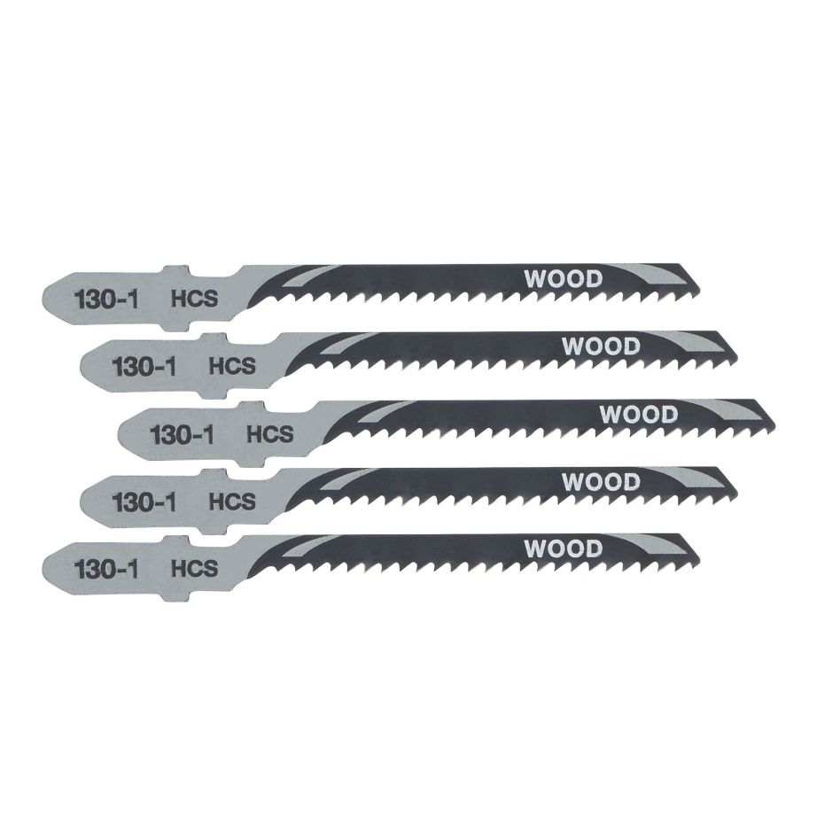 DeWALT Accessories DT2050-QZ Jigsaw blade HCS for standard sawing work in wood &lt;15mm, 76x50x2mm, (T119BO) 5pcs