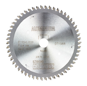 DeWALT Accessories DT1088-QZ Circular saw blade 165 x 20 mm 54T TCG -5°