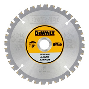 DeWalt Accessories DT1911-QZ Circular saw blade 165 x 20 mm 36T FTG 3°