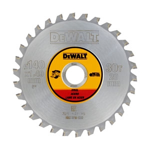 DeWALT Accessories DT1923-QZ Circular saw blade 140 x 20 mm 30T TCG 1.5°