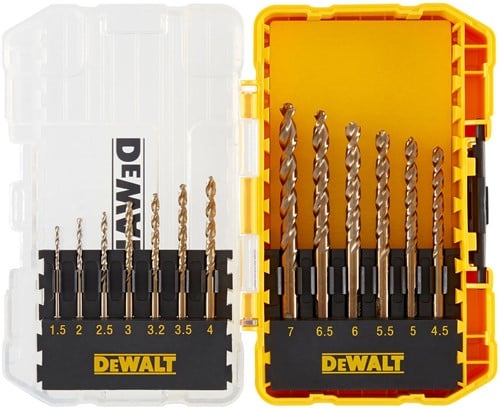 DeWalt Accessories DT70710-QZ 13-piece metal drill bit set HSS-G (1.5mm-7mm) with Tough Case