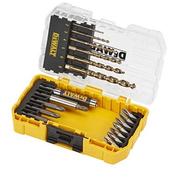 DeWalt Accessories DT70711-QZ 19-piece metal drill bits HSS-G (2mm-8mm) and screw bit set