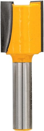DeWALT Accessories DT90009-QZ Groove cutter HM, 2 cutting edges, shank 8mm, Ø18mm, working length 20mm