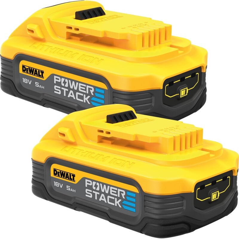 DeWALT Accessories DCBP518H2-XJ Duo Pack - 18V XR 5.0Ah POWERSTACK battery pack