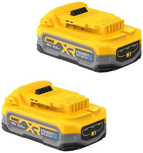 DeWALT Accessories DCBP318S2-XJ Powerstack 3.5 Ah Battery 18V XR Duopack