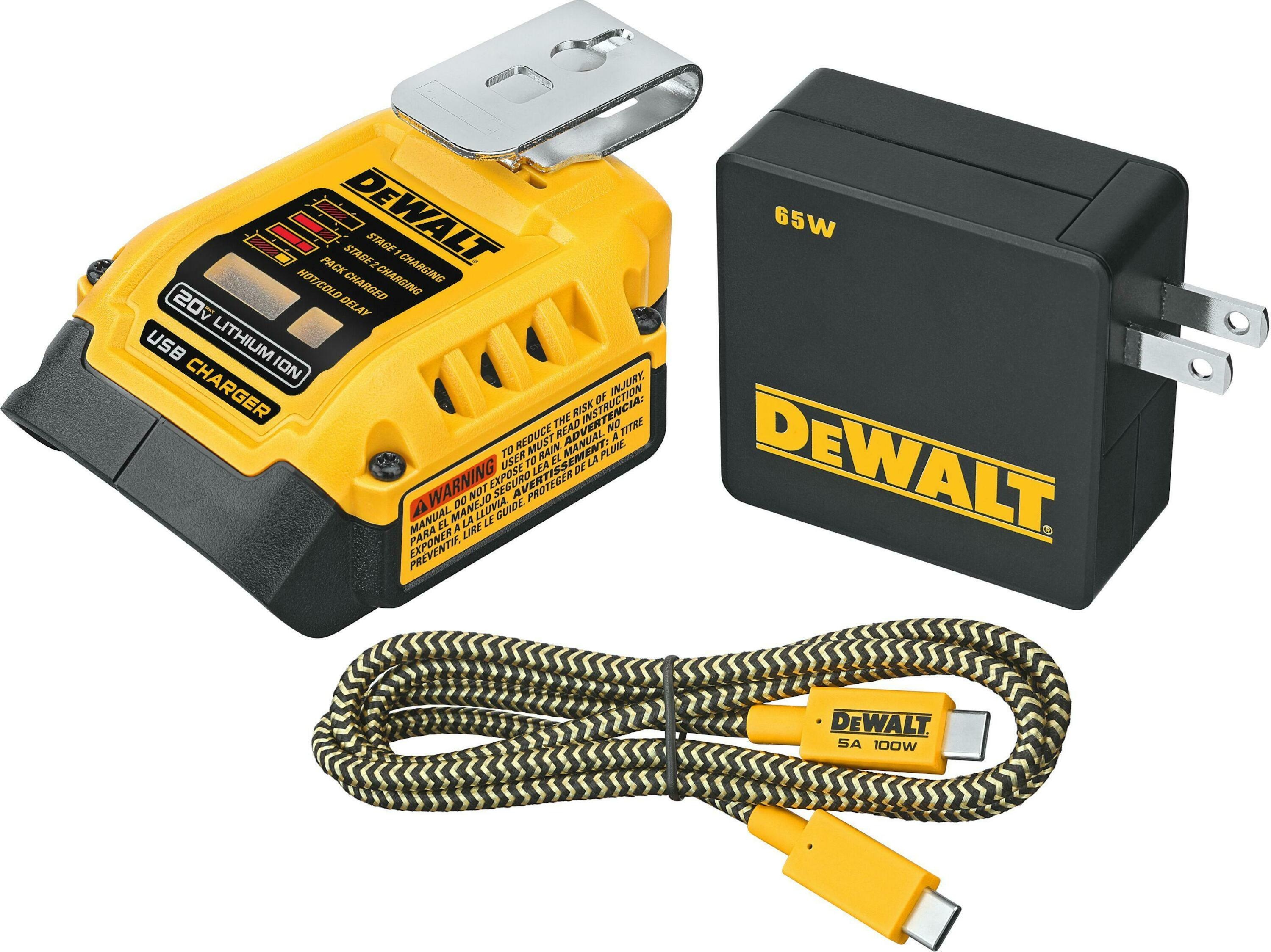 DeWALT Accessories DCB094K-QW 18 volt XR USB Charging Adapter