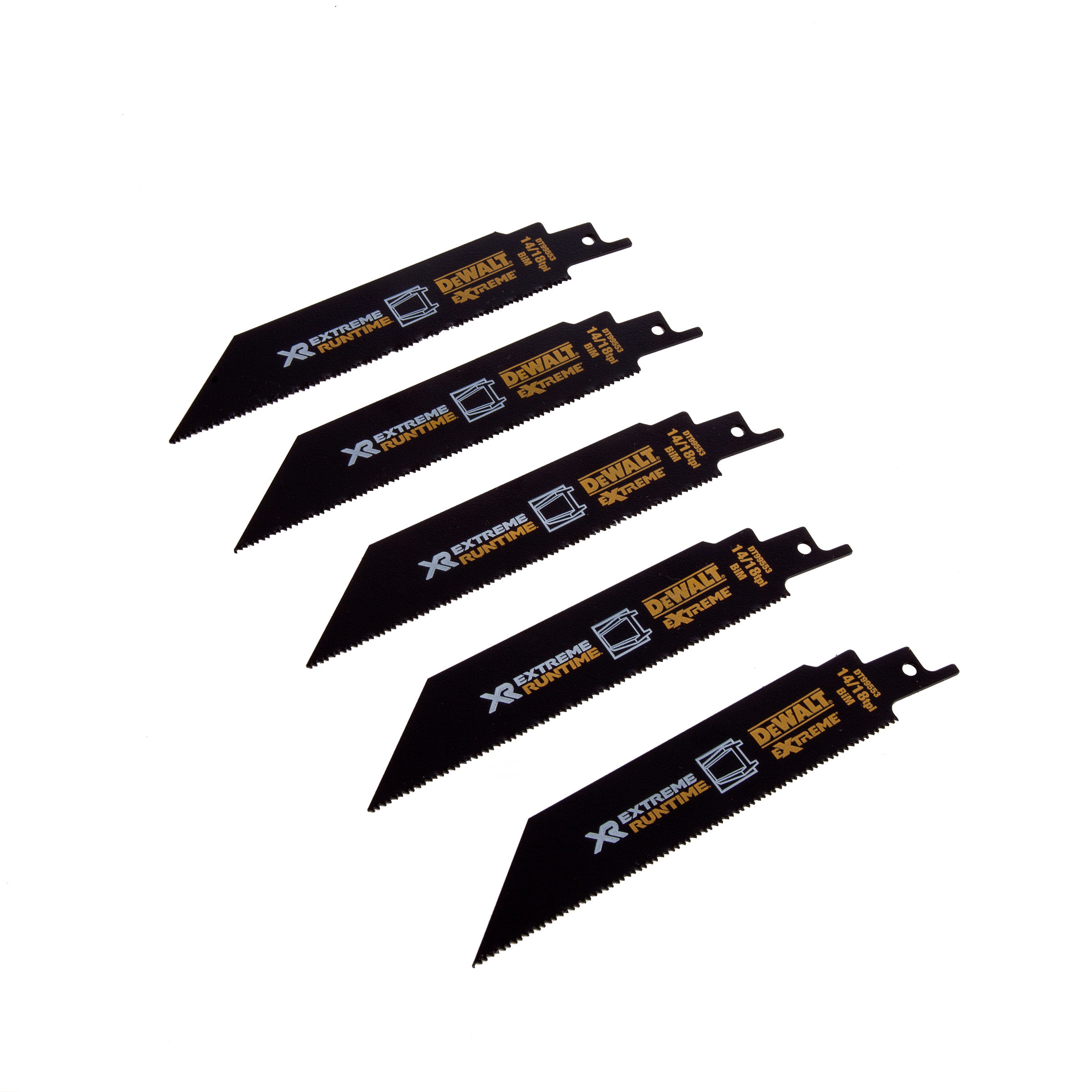 DeWalt Accessories DT99553-QZ XR 152 mm 14/18TPI Metal rip saw blades (5 pieces)