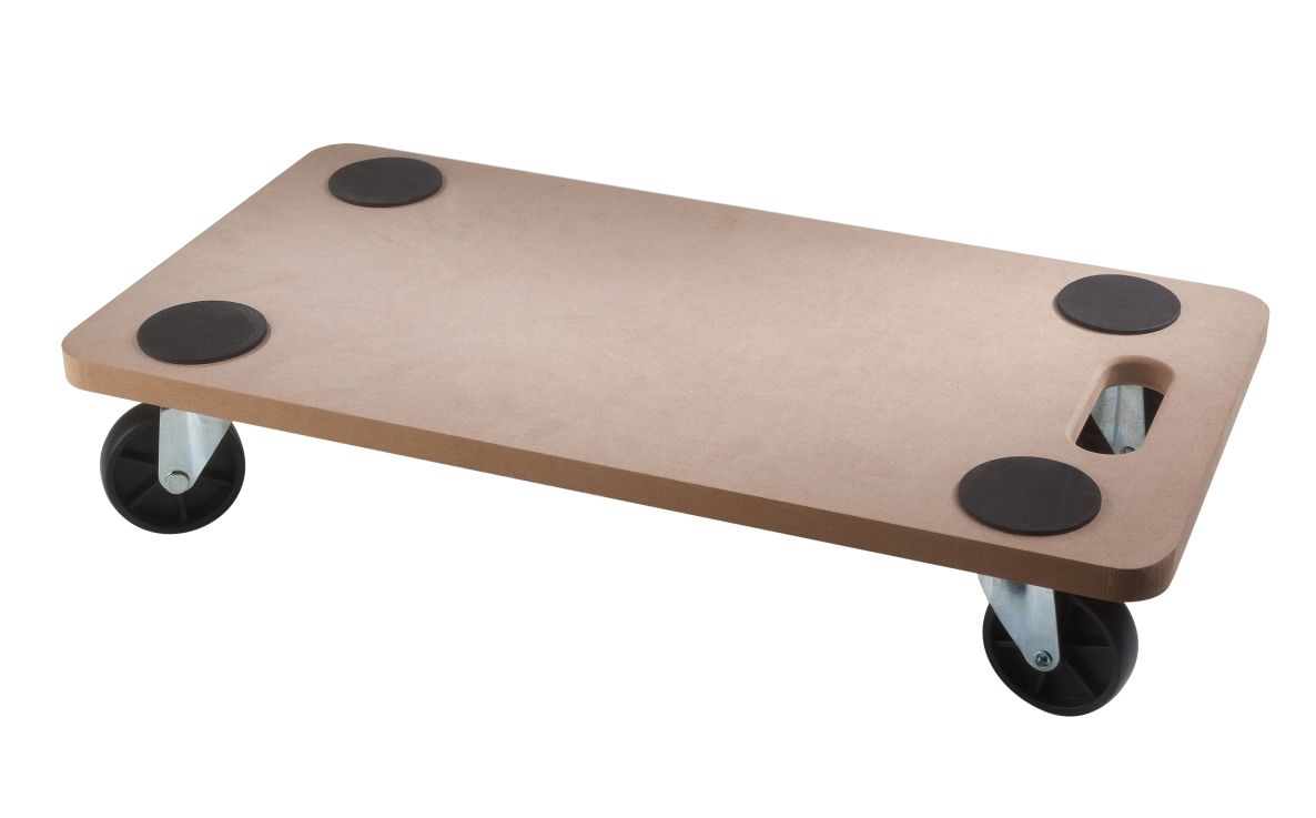 DIGGERS DIG788 MDF dolly, 58x29cm, 150kg capacity, 50mm hard PP wheels, FSC 100%