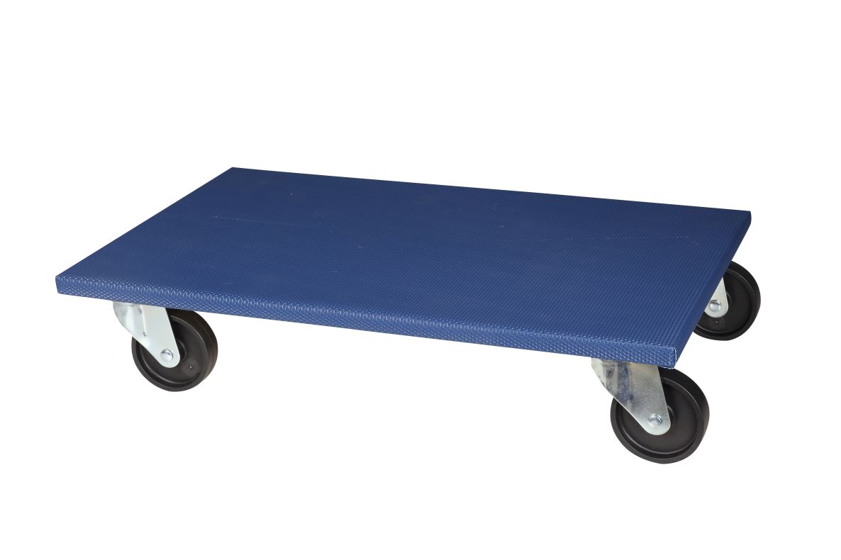 DIGGERS DIG818 Plywood dolly with PVC cover, 65x40cm, 400kg capacity, 100mm TPR wheels, FSC 100%