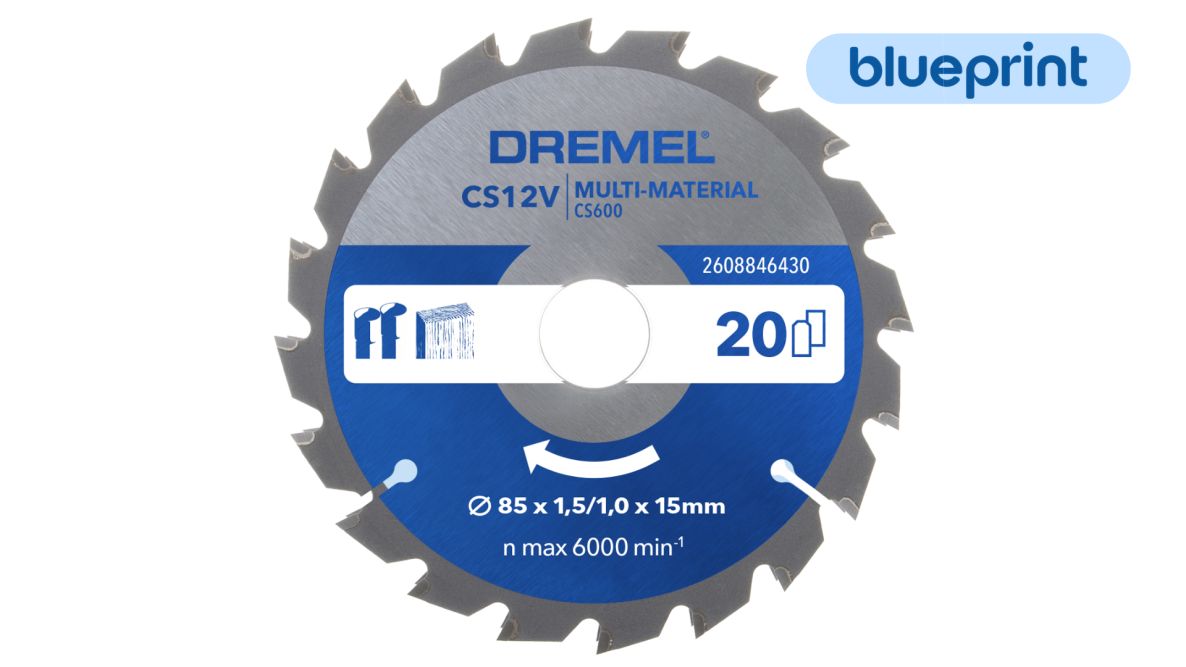 Dremel 2608846430 BluePrint 6430 Multi-purpose circular saw blade 85mm