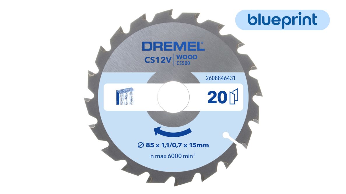 Dremel 2608846431 BluePrint Wood 6431 Circular saw blade 85mm wood