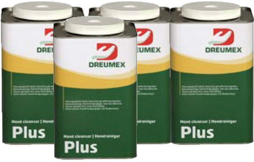 Dreumex PLUS4packblik 4-PACK - Hand Cleaner Plus Can 4 x 4.5 liters