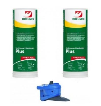 Dreumex 10330001002 Hand cleaner One2Clean Plus 2 x Cartridge 3 liters + Dispenser Manual
