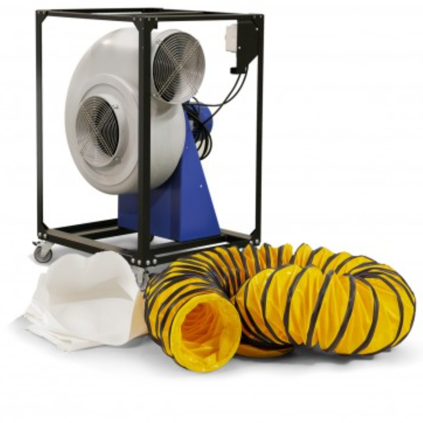 Dryfast DRFC300PLSAU  Radial fan with 1 dust bag and 1 10-meter air transport hose