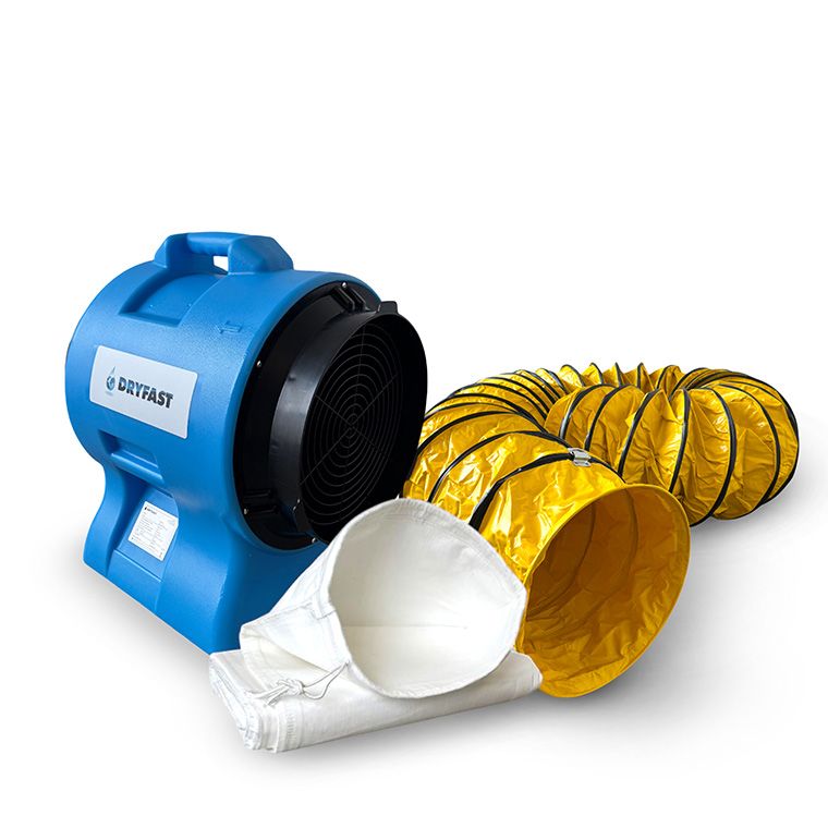 Dryfast DAF3000LSAU/10 DAF3000 Axial fan 1 dust bag 1 air transport hose 10 m