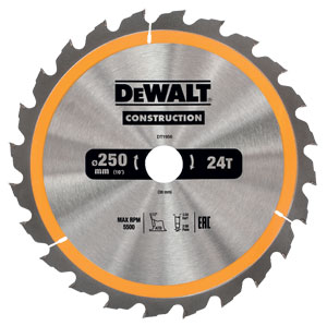 DeWALT Accessories DT1956-QZ Circular saw blade 250 x 30 x 24T ATB 10°