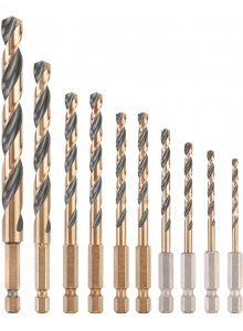 DeWalt Accessories DT20620-QZ 10-piece metal drill bit set Impact Black and Gold in Tough Case