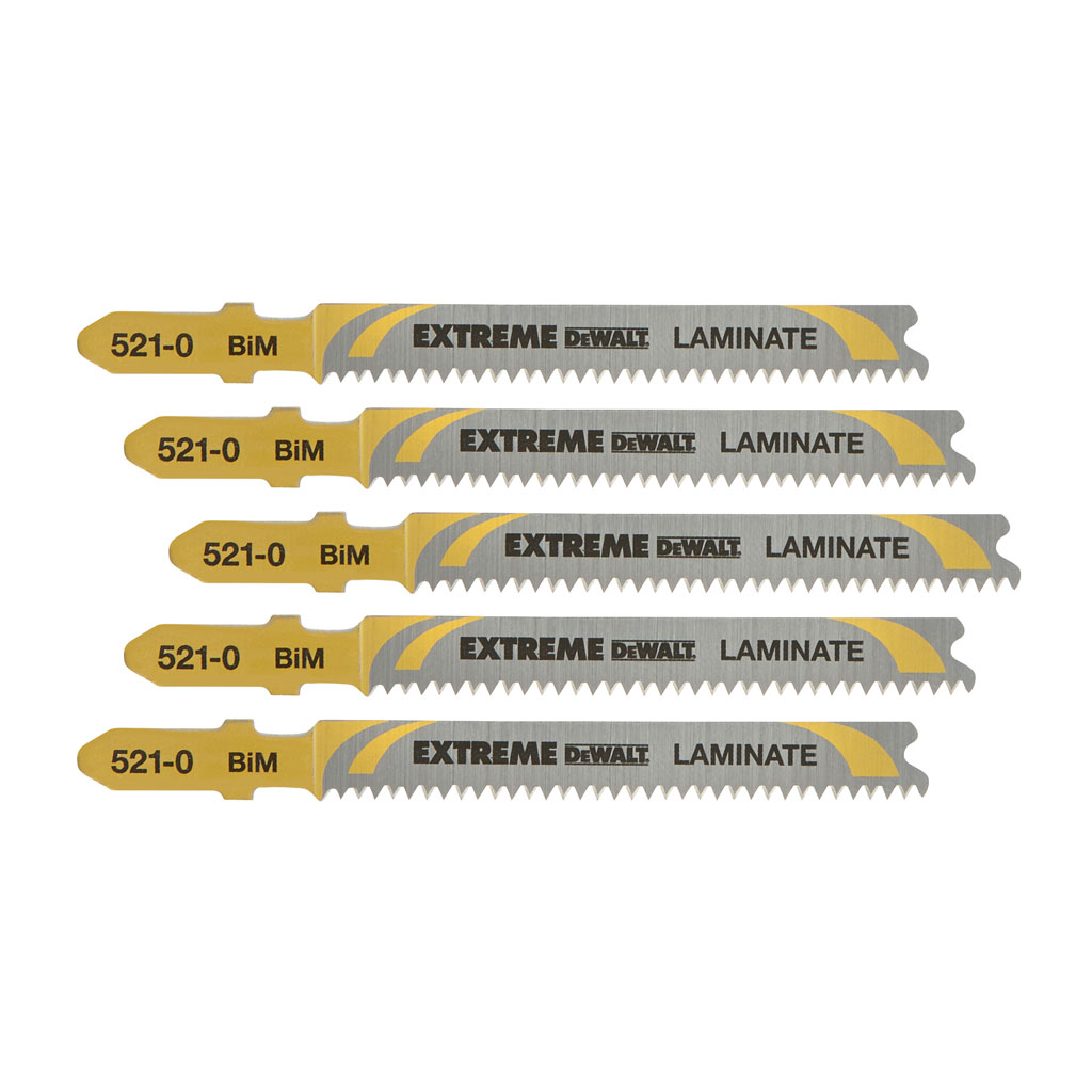 DeWalt Accessories DT2080-QZ Jigsaw blade for special steels 82 x 1.7 x 15 mm (T101BIF) 5 Pieces