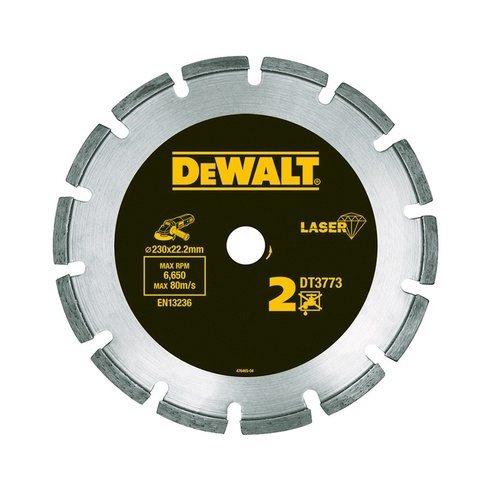 DeWALT Accessories DT3773-XJ Diamond saw blade 230 x 22.2mm dry for Abrasive materials/concrete