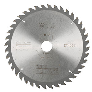 DeWALT Accessories DT4067-QZ Circular saw blade 235 x 30 mm 40T ATB 10°