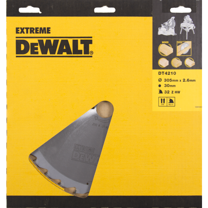 DeWalt Accessories DT4330-QZ HM saw blade 305 x 30 x 36T interchangeable tooth, negative 5° wood Universal
