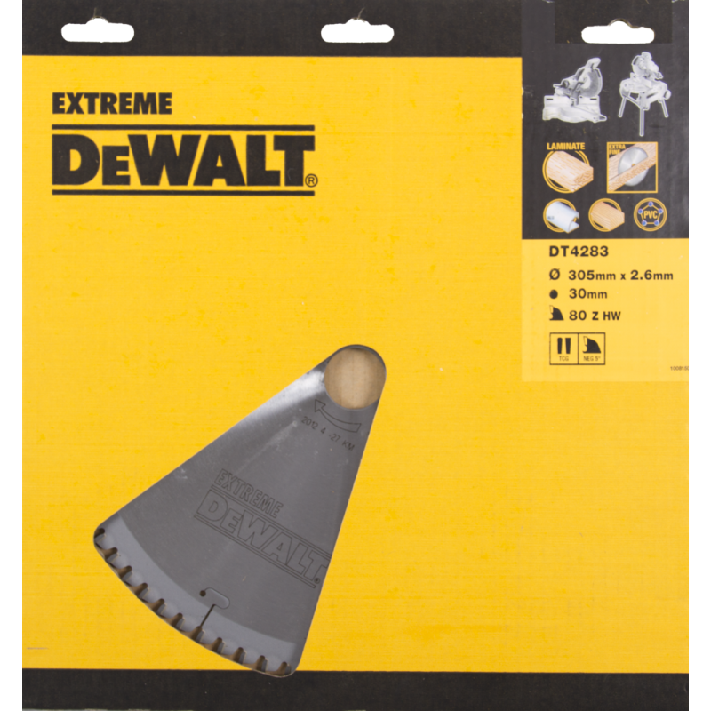 DeWalt Accessories DT4283-QZ TCT Circular saw blade, 305 x 30 x 80T, TFZ, -5°, Laminate, Alu fine finish
