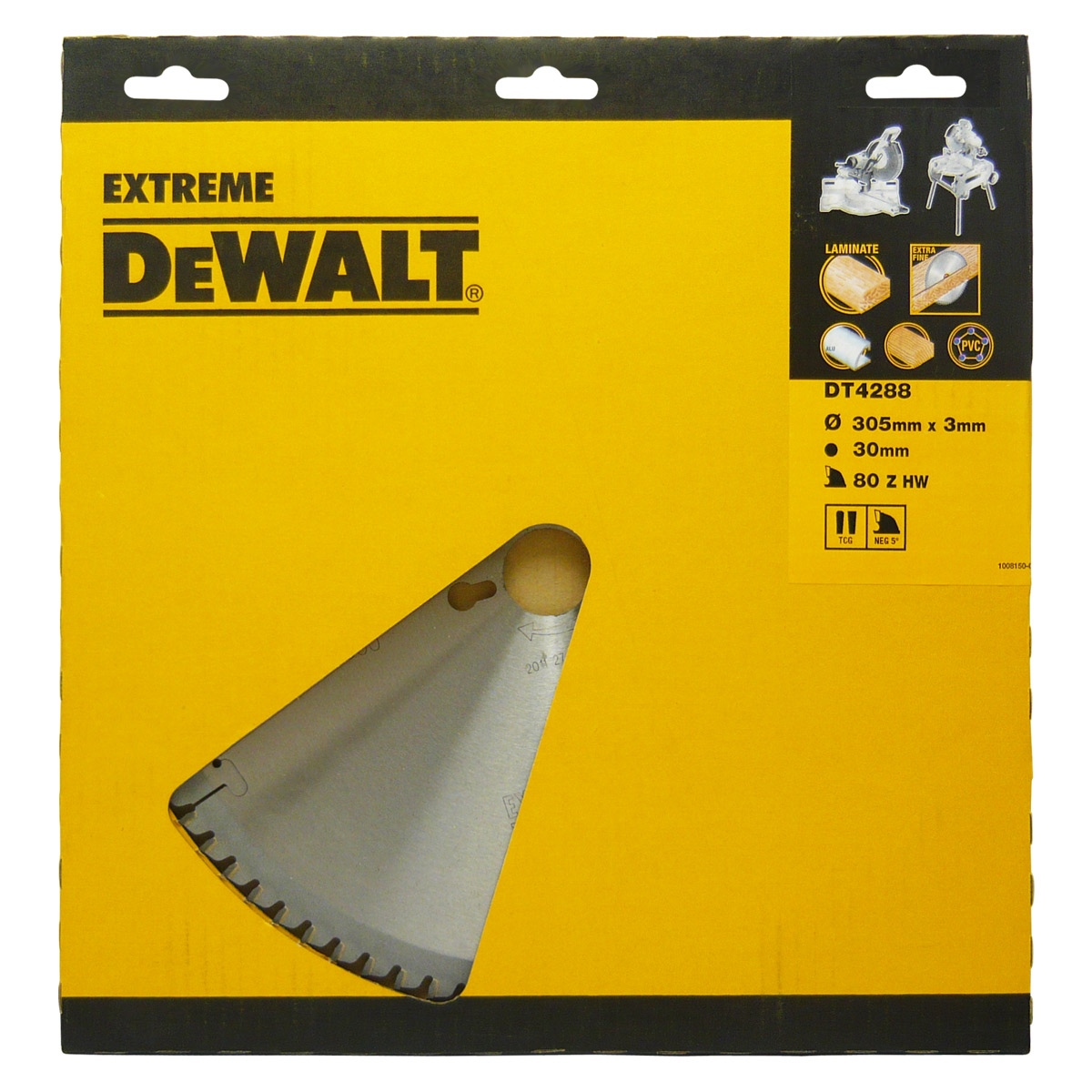 DeWalt Accessories DT4288-QZ TCT Circular saw blade, 305 x 30 x 80T, TFZ, -5°, Laminate, Alu fine finish