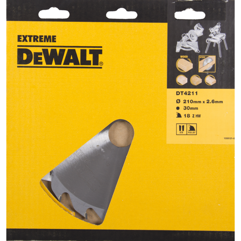 DeWalt Accessories DT4311-QZ TCT Circular saw blade, 250 x 30 x 24T, FZ, 10°
