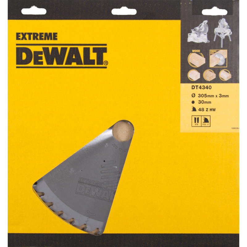 DeWalt Accessories DT4340-QZ TCT Circular saw blade, 305 x 30 x 48T, WZ, 10°, Wood